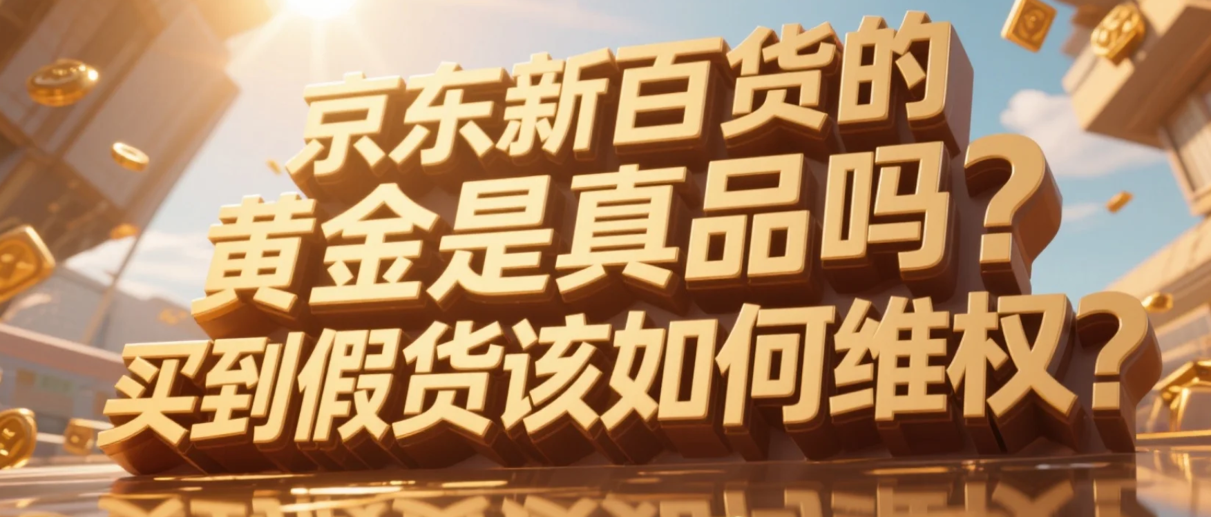 京东新百货的黄金是真品吗？买到假货该如何维权？京东买黄金靠谱吗？一物一证验真伪，买到假货“退一赔三”！