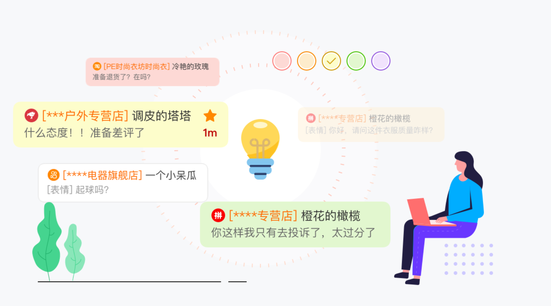 聚合接待终结客服平台切换烦恼！每天节省2小时，绩效轻松达标！客服平台来回切换太耗时？聚合接待助手统一管理6大平台，每天省出2小时！