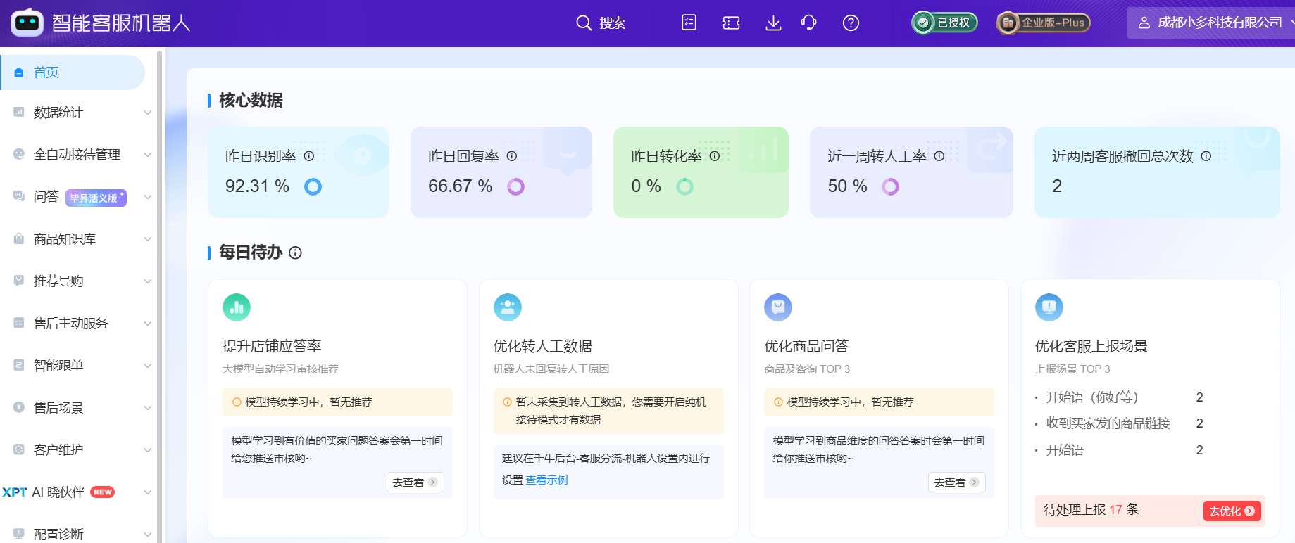 天猫双11期间商家调用AI智能客服的频率是多少？AI智能客服为商家提供了哪些服务？