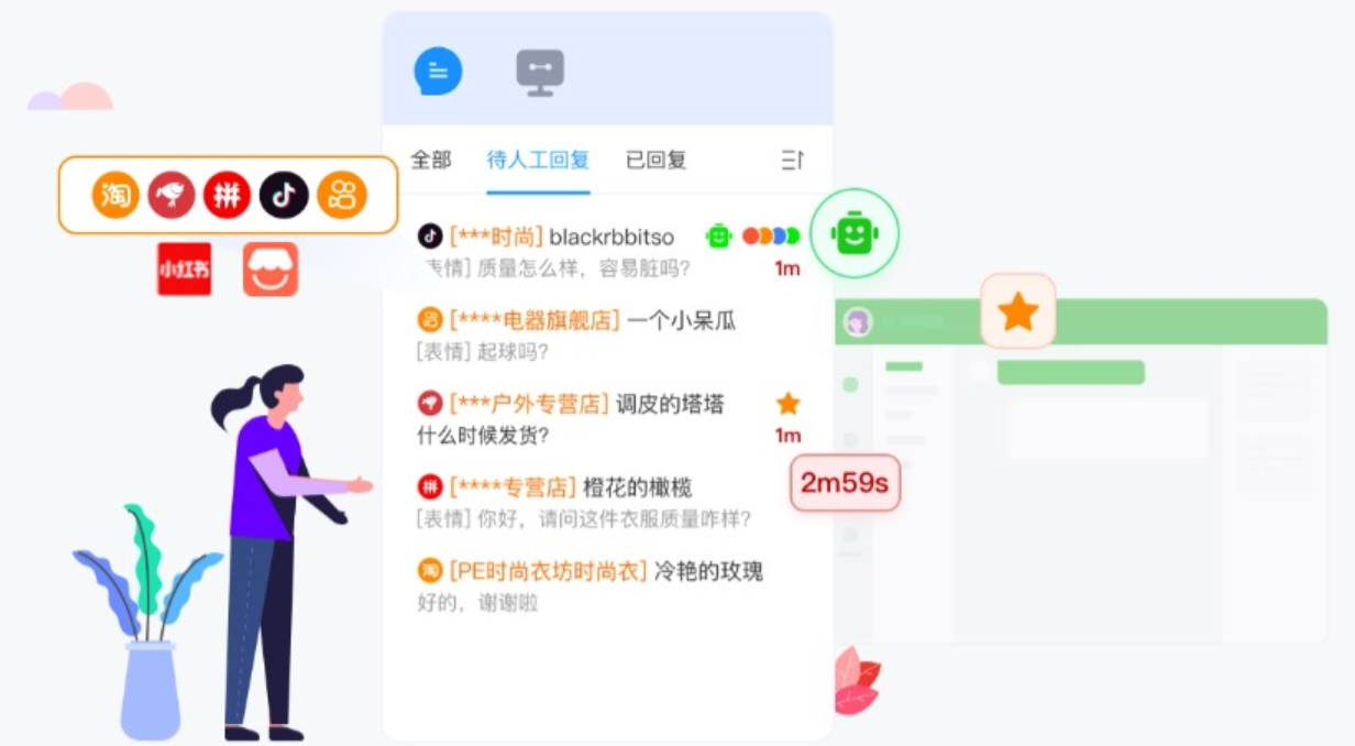 聚合接待如何提升响应速度？客服总是漏回消息怎么办？客服响应慢、漏回消息？聚合接待系统让你快人一步抢订单！